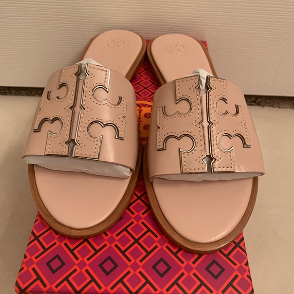 tory burch ines slide pink